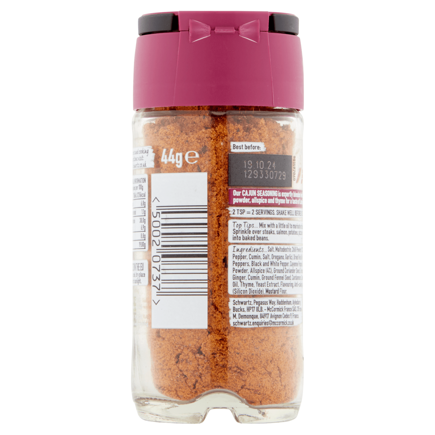 Schwartz Cajun Seasoning 44g - UK Food & Drink - 50020737