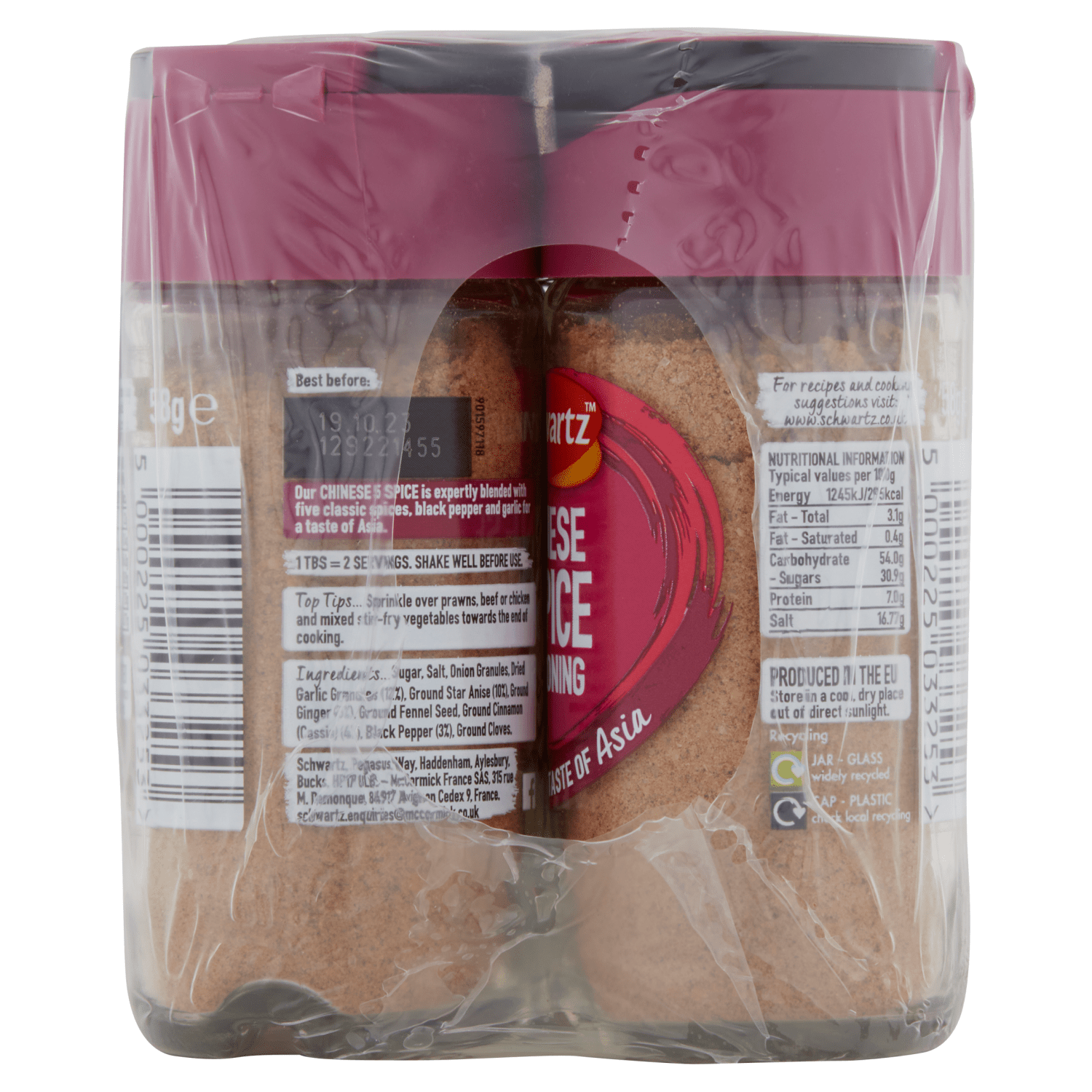 Schwartz Chinese 5 Spice Seasoning 58g - UK Food & Drink - 5000225033253