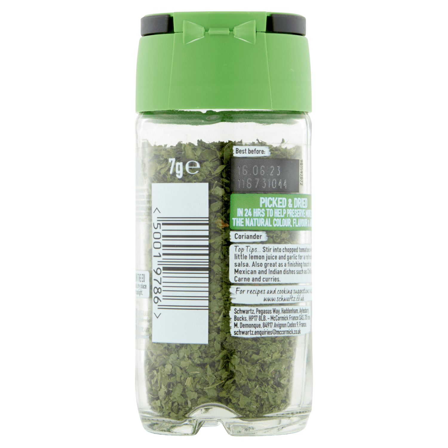 Schwartz Coriander Leaf 7g - UK Food & Drink - 50019786