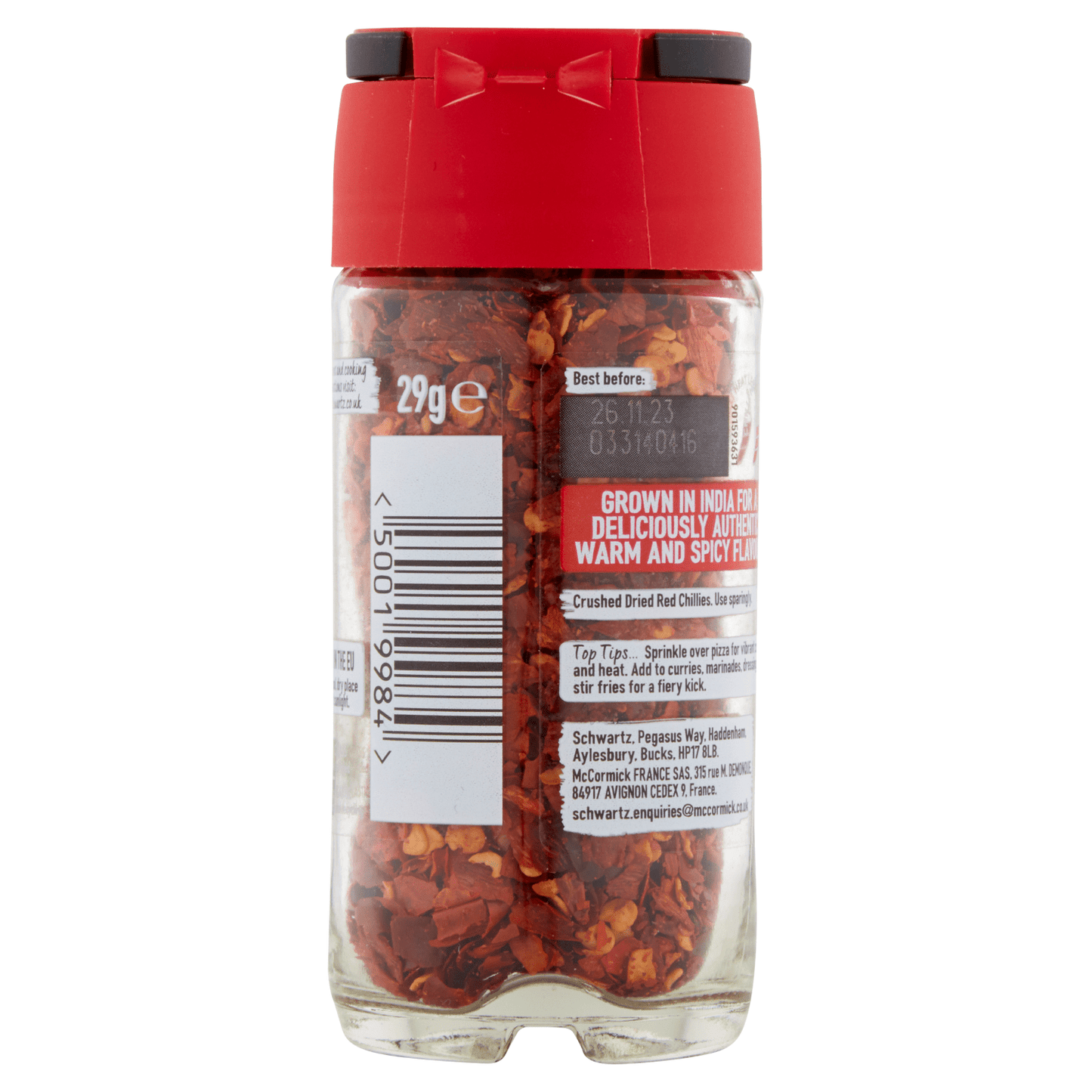 Schwartz Crushed Chilli Flakes 29g - UK Food & Drink - 50019984