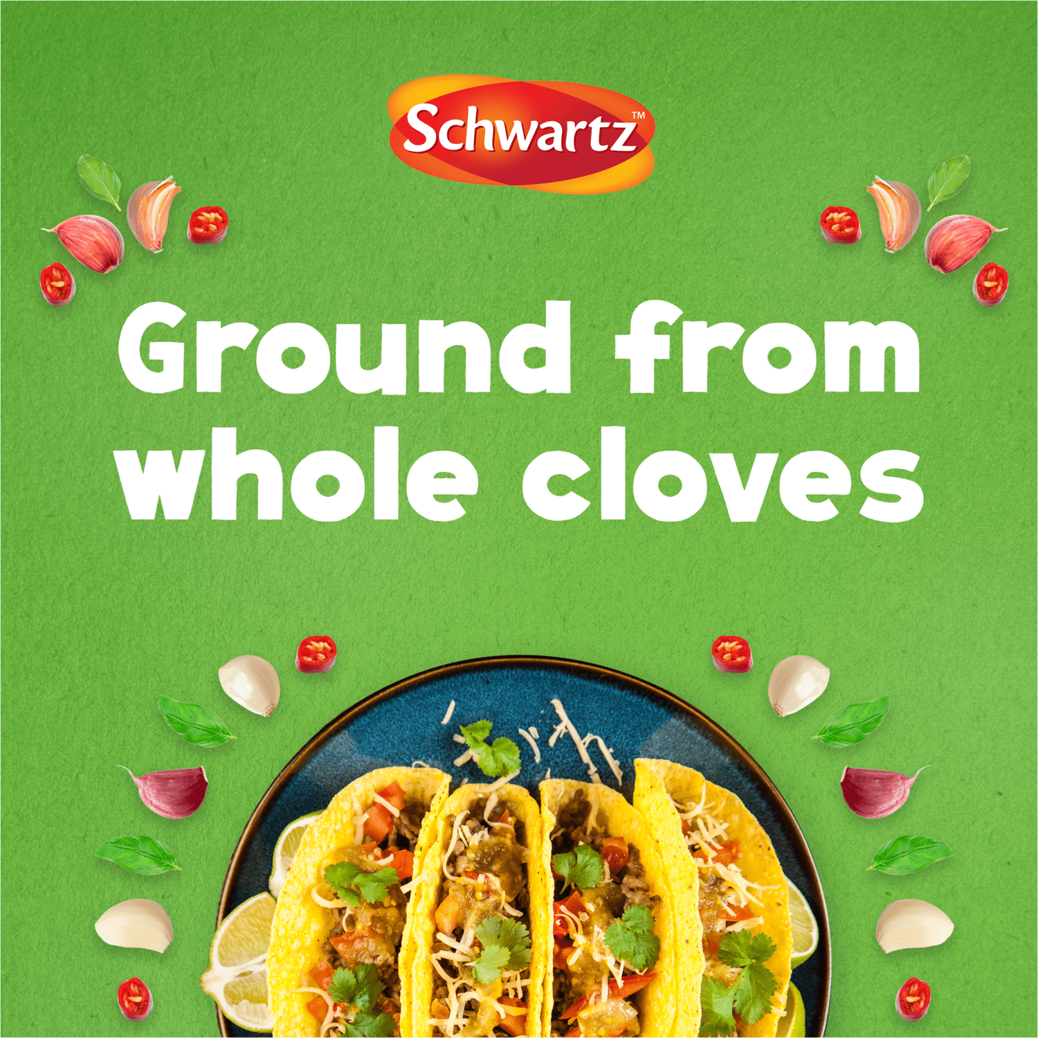 Schwartz Garlic Granules 50g - UK Food & Drink - 5000225057723