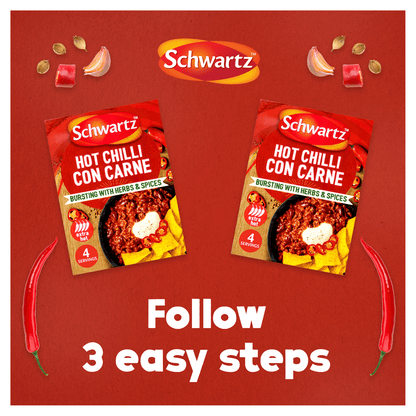 Schwartz Hot Chilli Con Carne Recipe Mix 41g - UK Food & Drink - 5000225005038