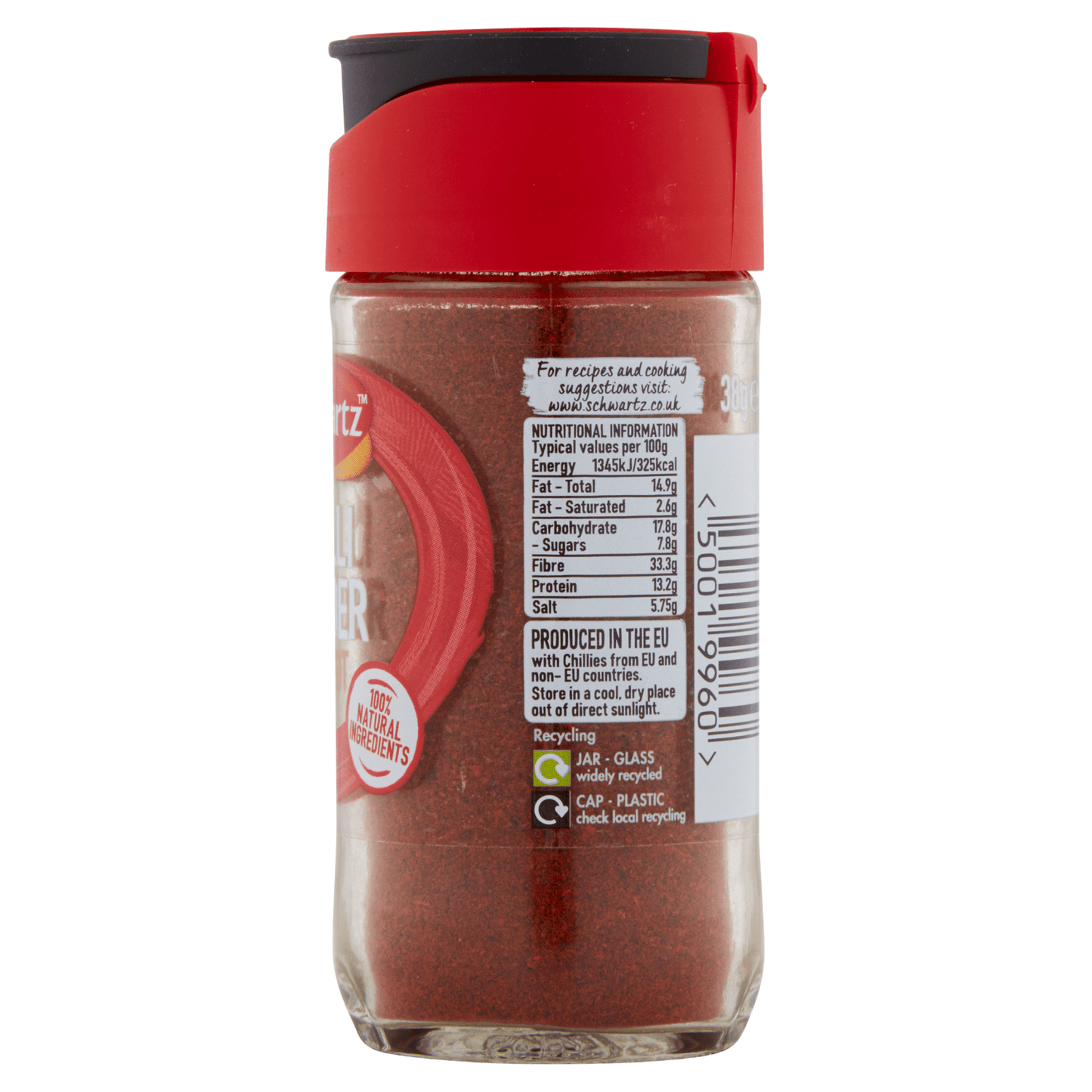 Schwartz Hot Chilli Powder 38g - UK Food & Drink - 50019960