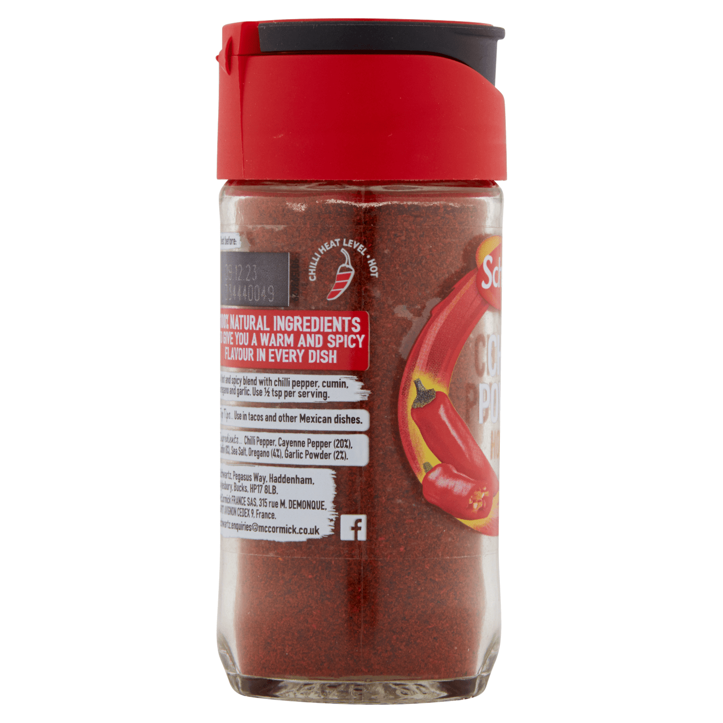 Schwartz Hot Chilli Powder 38g - UK Food & Drink - 50019960