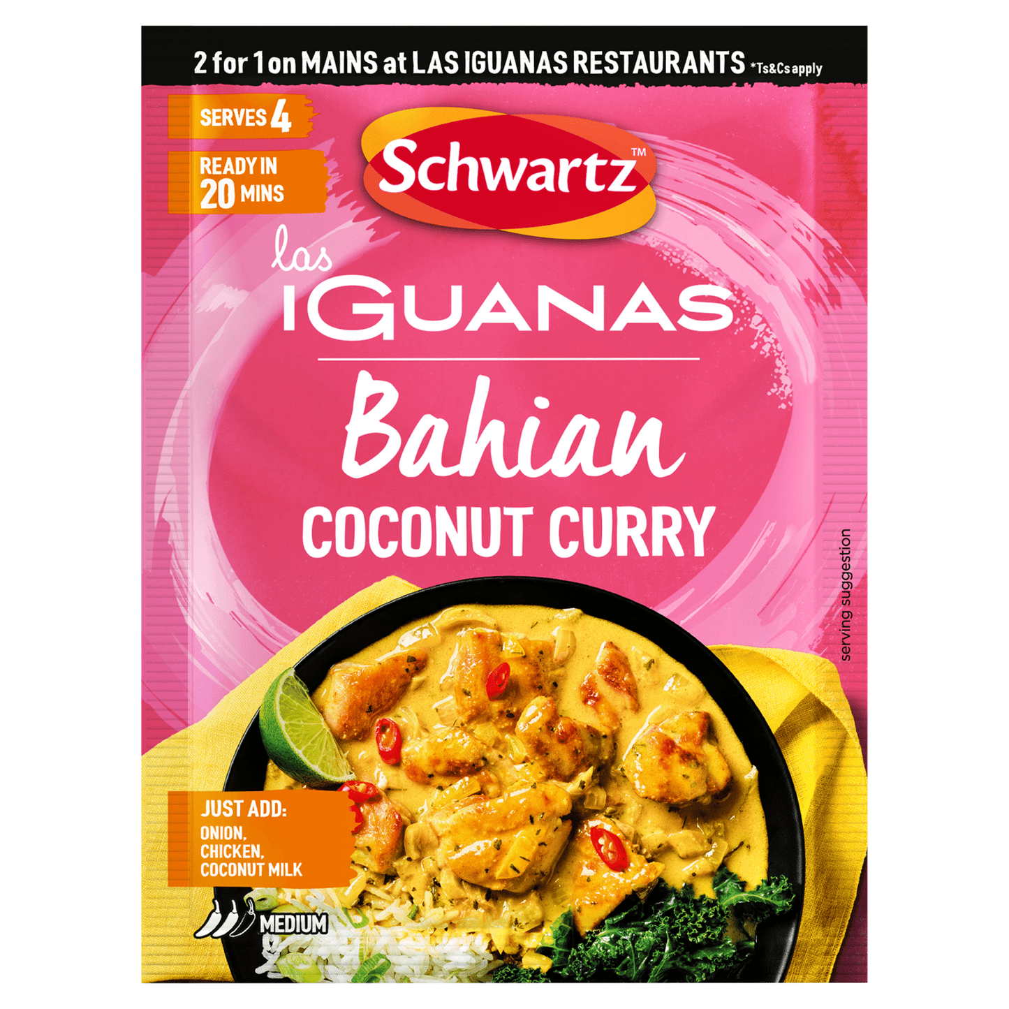 Schwartz Las Iguanas Bahian Coconut Curry 25g - UK Food & Drink - 5000225028068