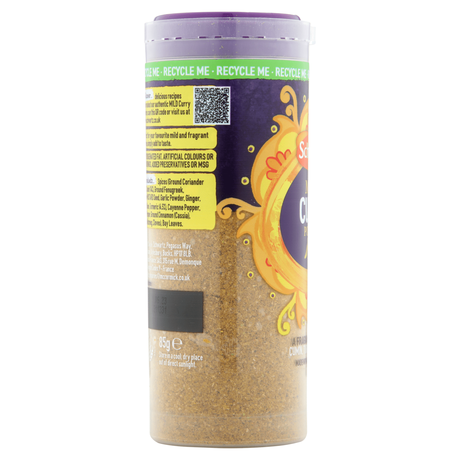 Schwartz Mild Curry Powder 85g - UK Food & Drink - 5000225018816