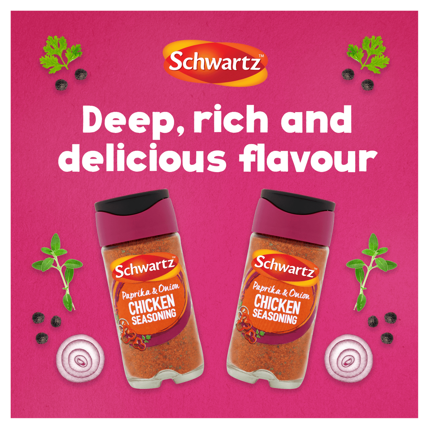 Schwartz Paprika & Onion Chicken Seasoning 50g - UK Food & Drink - 5000225055309