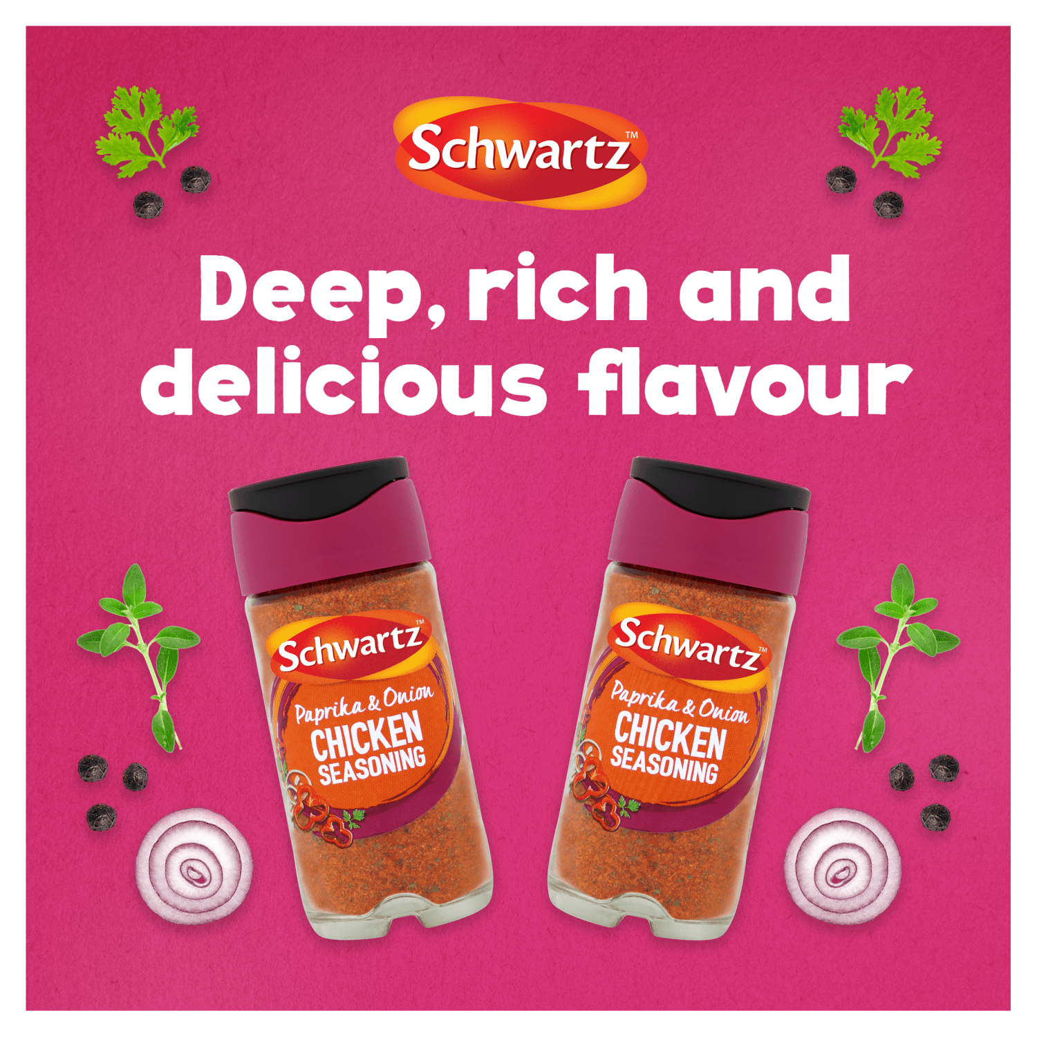 Schwartz Paprika & Onion Chicken Seasoning 50g - UK Food & Drink - 5000225055309