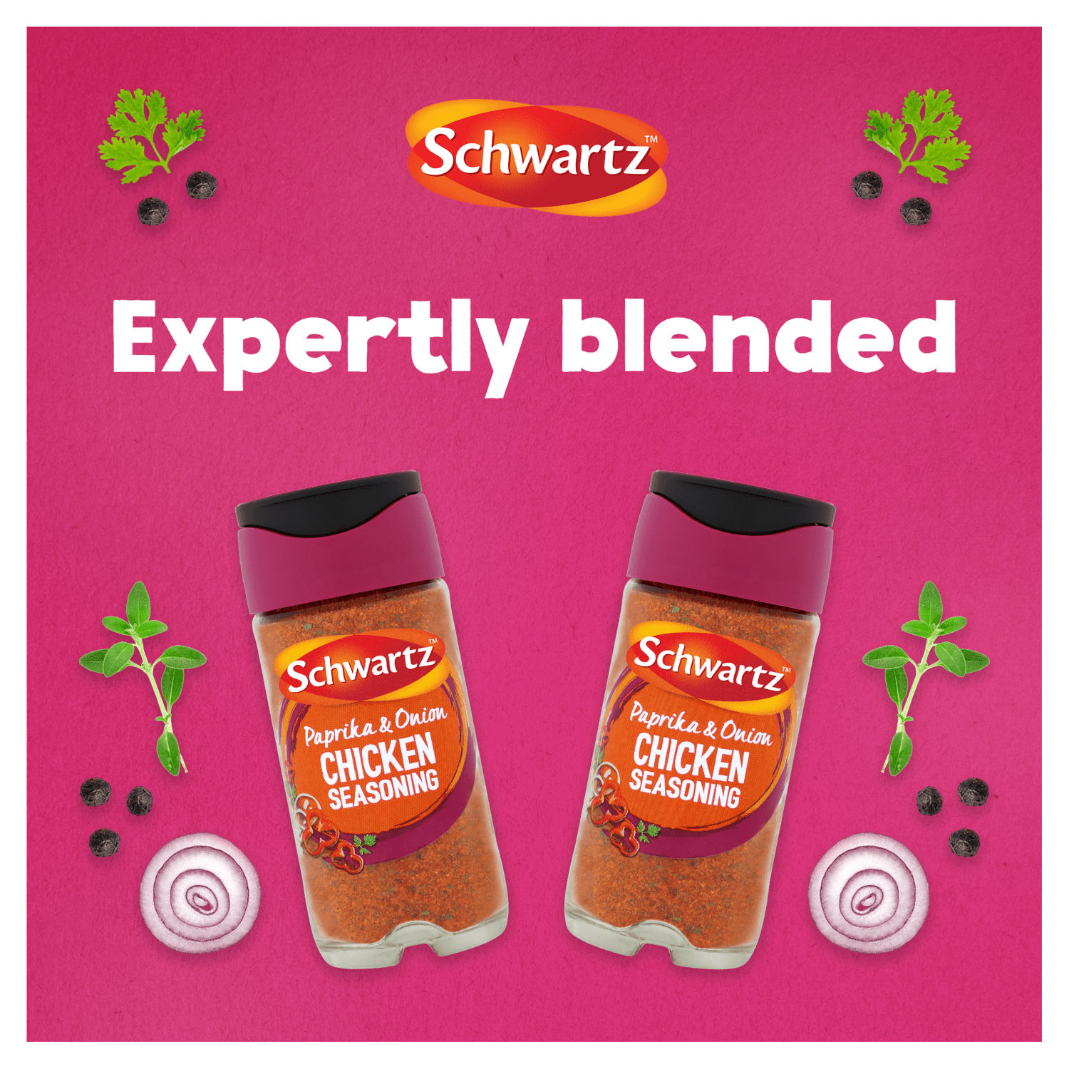 Schwartz Paprika & Onion Chicken Seasoning 50g - UK Food & Drink - 5000225055309