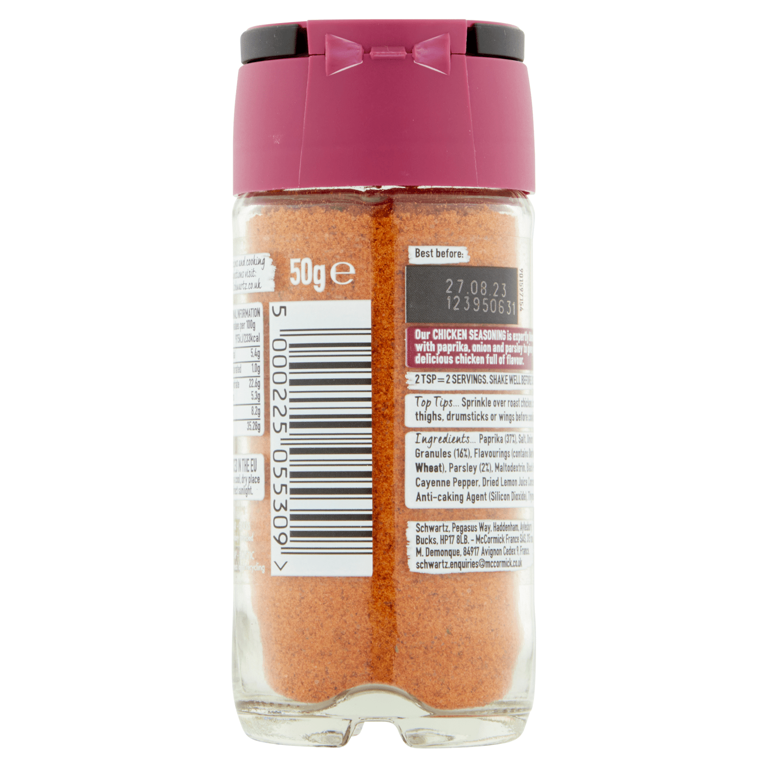 Schwartz Paprika & Onion Chicken Seasoning 50g - UK Food & Drink - 5000225055309