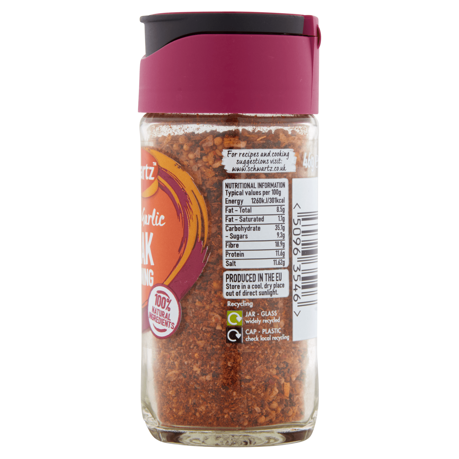 Schwartz Pepper & Garlic Steak Seasoning 46g - UK Food & Drink - 50963546