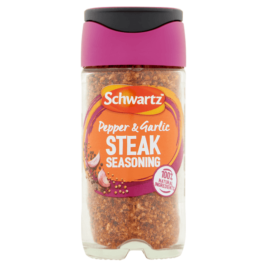 Schwartz Pepper & Garlic Steak Seasoning 46g - UK Food & Drink - 50963546