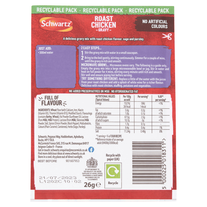 Schwartz Roast Chicken Gravy 26g - UK Food & Drink - 5000225018311