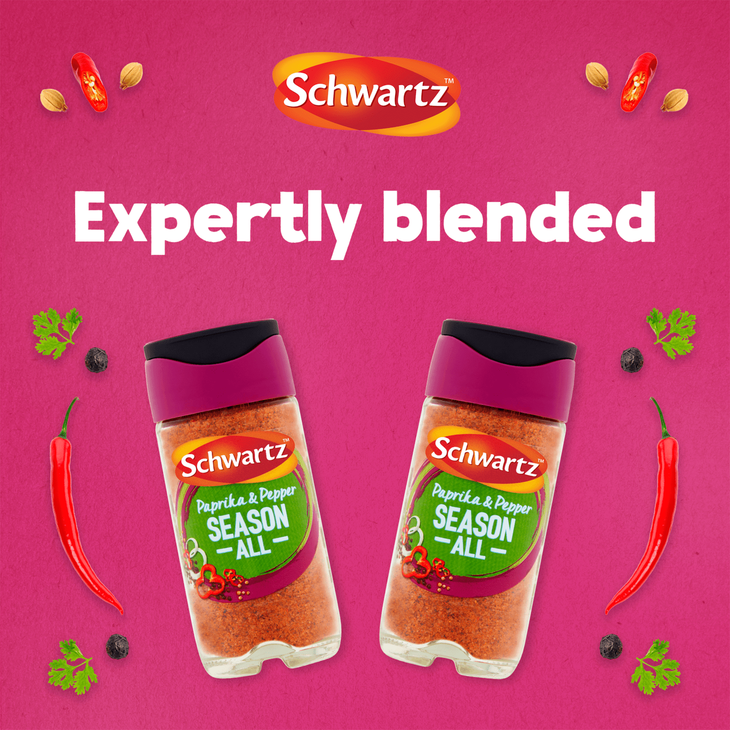 Schwartz Season All Salt, Paprika & Pepper 70g - UK Food & Drink - 50225330