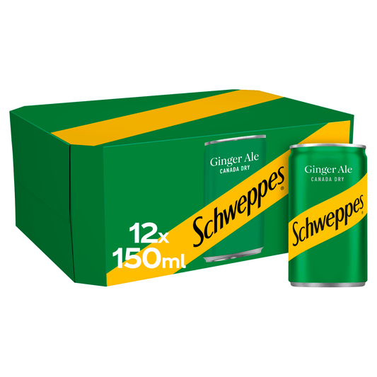 Schweppes Canada Dry Ginger Ale 12 x 150ml - UK Food & Drink - 5000193035143