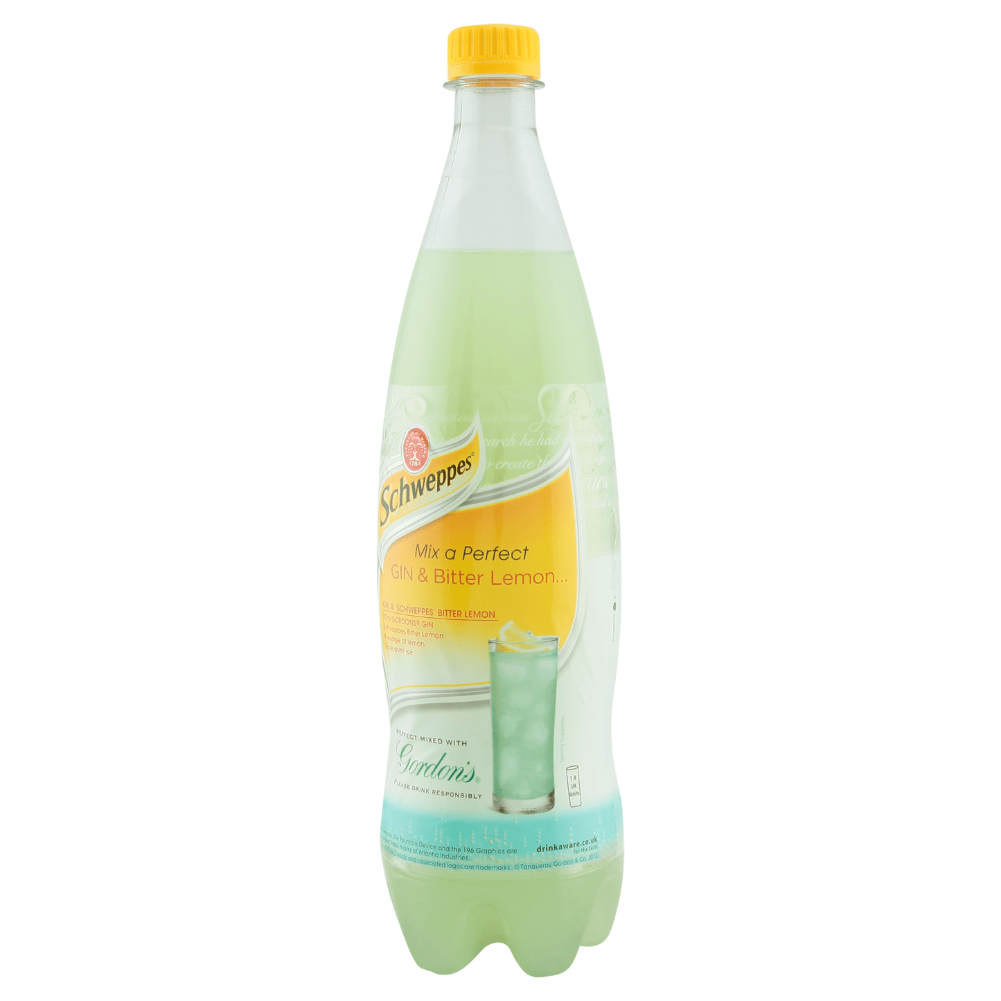 Schweppes Slimline Bitter Lemon 1L - UK Food & Drink - 5449000133441