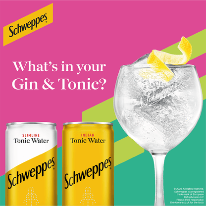 Schweppes Slimline Tonic Water 12 x 150ml - UK Food & Drink - 5000193020729