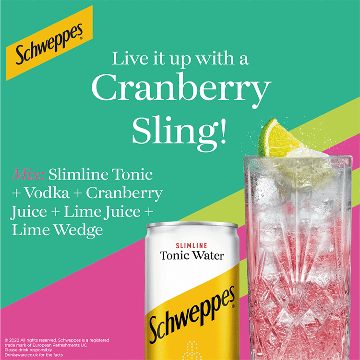 Schweppes Slimline Tonic Water 12 x 150ml - UK Food & Drink - 5000193020729