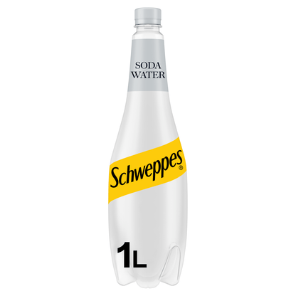 Schweppes Soda Water 1L - UK Food & Drink - 5449000133410