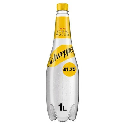 Schweppes Tonic Water Pm 1.75 1Ltr - UK Food & Drink - 5000112557336