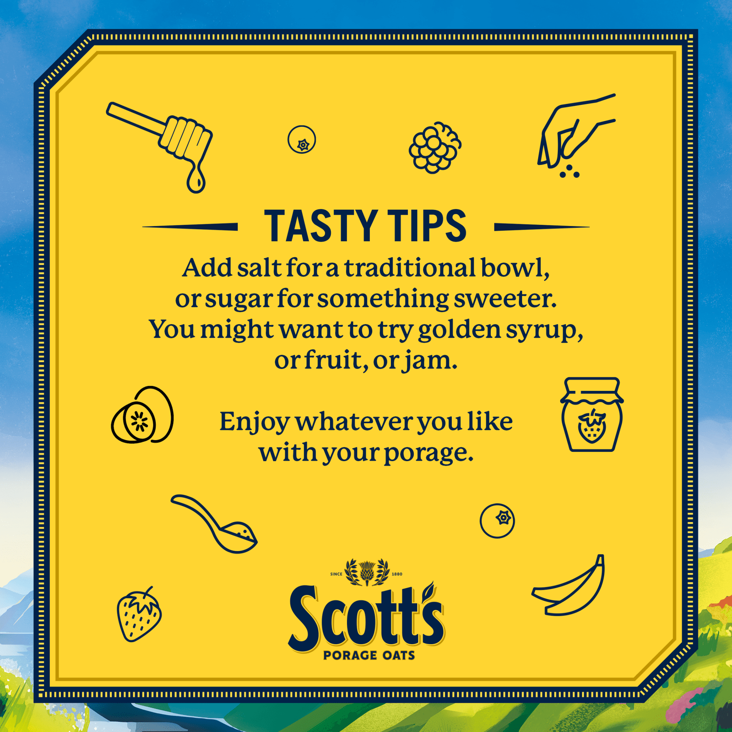 Scott's Porage Original Porridge Oats1kg - UK Food & Drink - 5000108022176