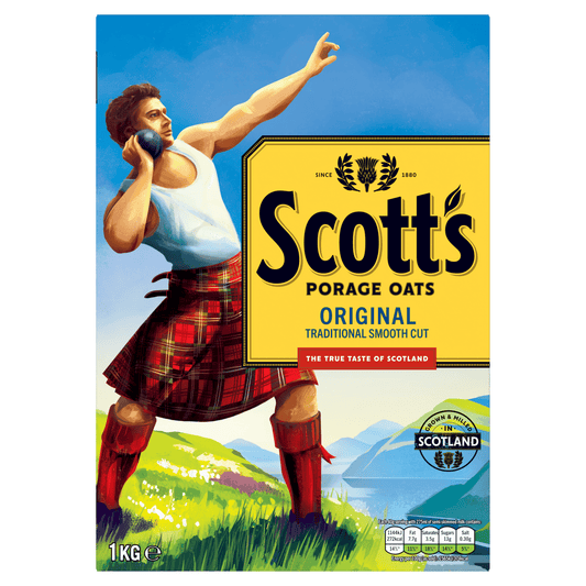 Scott's Porage Original Porridge Oats1kg - UK Food & Drink - 5000108022176