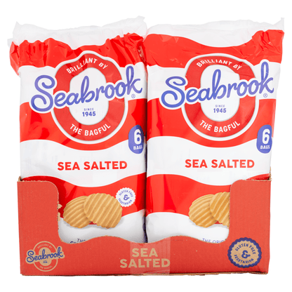 Seabrook Sea Salted The Original Crinkle Cut Crisp 6 x 25g - UK Food & Drink - 5016451062110