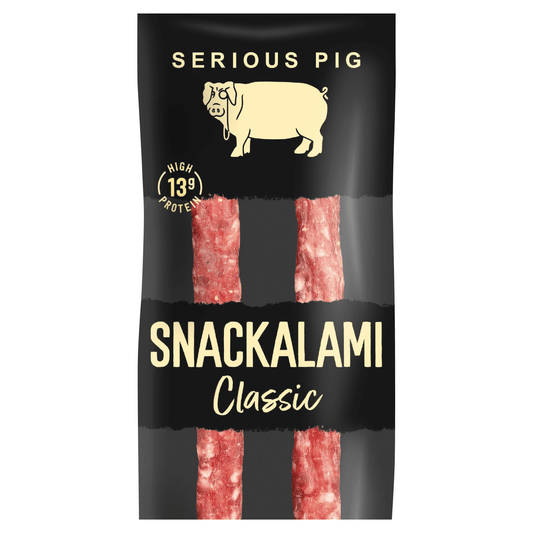 Serious Pig Snackalami Classic 30g - UK Food & Drink - 5060234311148