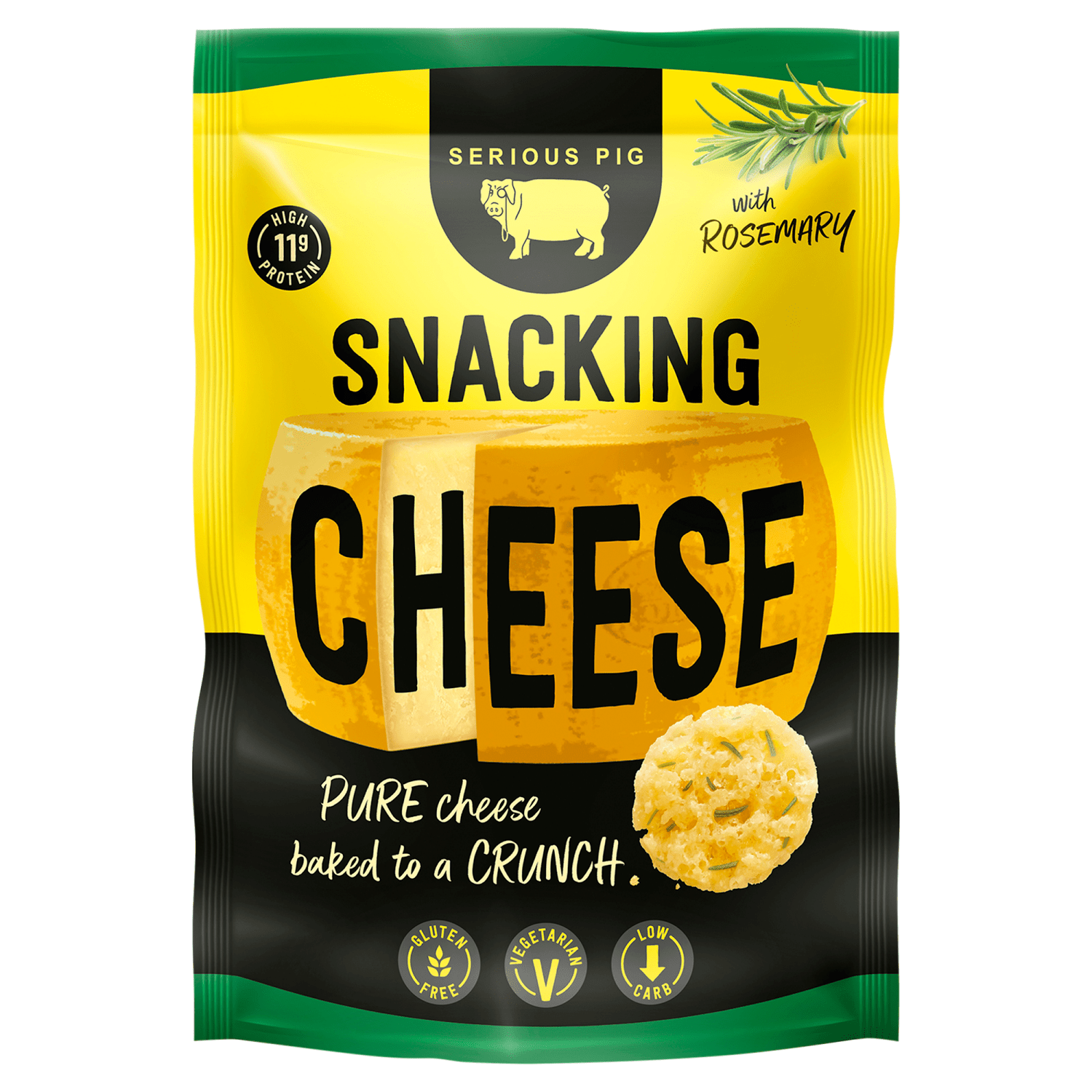 Serious Pig Snacking Cheese with Rosemary 24g - UK Food & Drink - 5060234310479