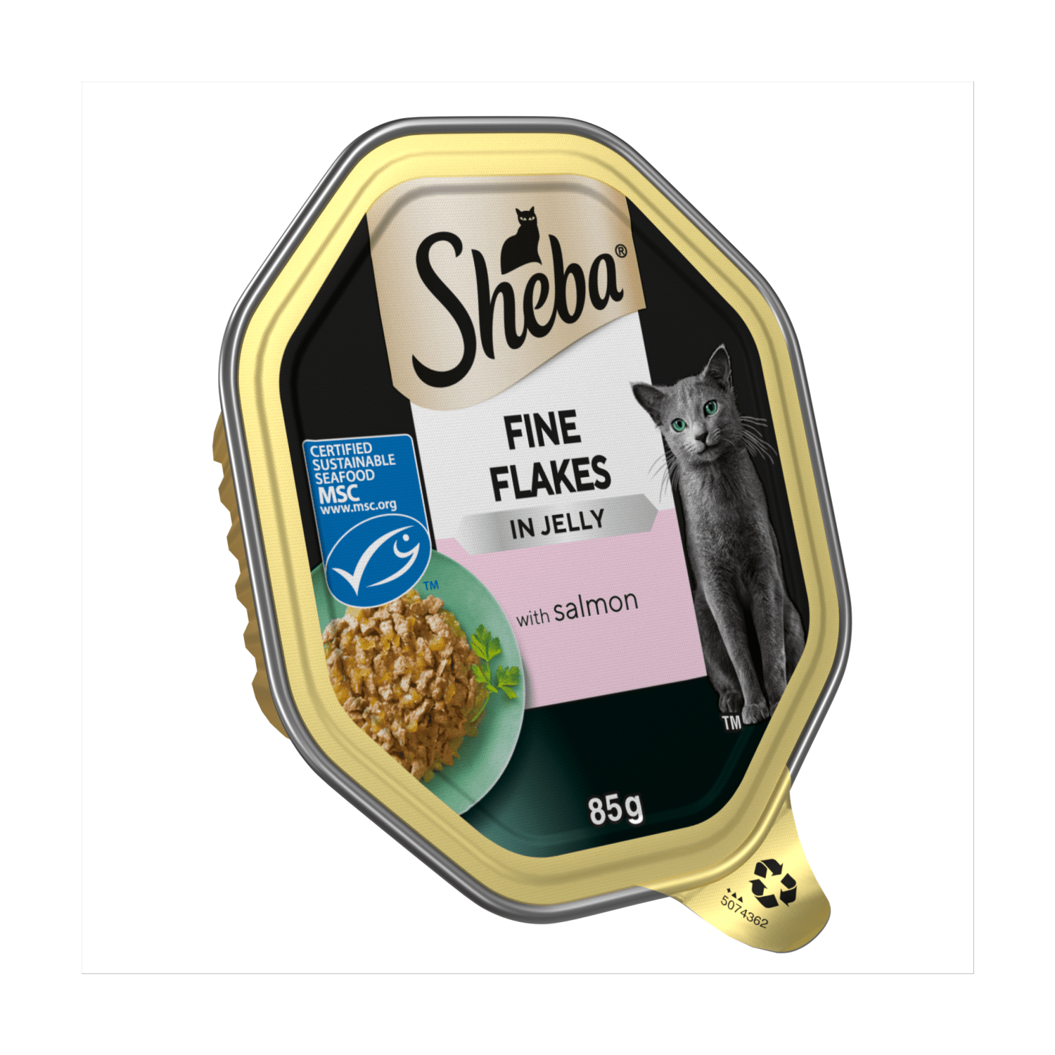 Sheba Fine Flakes In Jelly with Salmon 85g - UK Food & Drink - 4008429166730