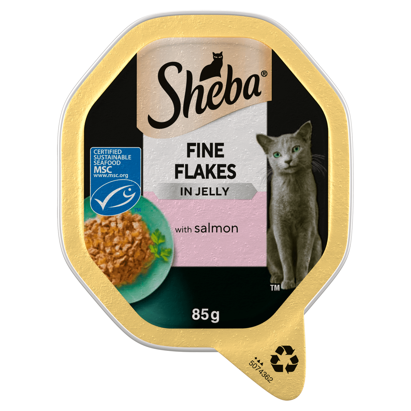 Sheba Fine Flakes In Jelly with Salmon 85g - UK Food & Drink - 4008429166730