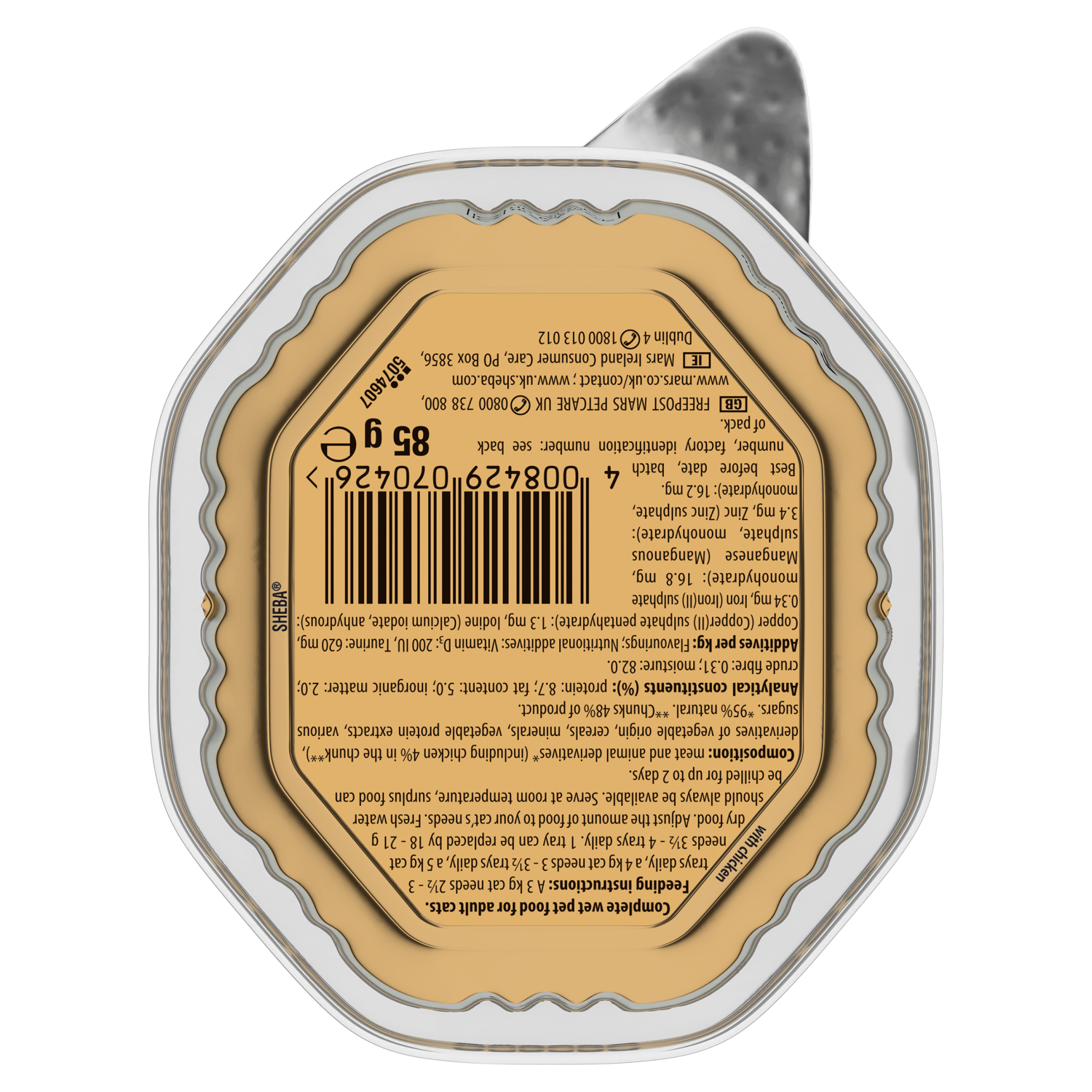 Sheba Select Slices Adult Cat Food Tray with Chicken in Gravy 85g - UK Food & Drink - 4008429070426