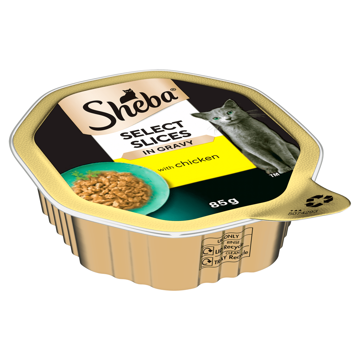Sheba Select Slices Adult Cat Food Tray with Chicken in Gravy 85g - UK Food & Drink - 4008429070426
