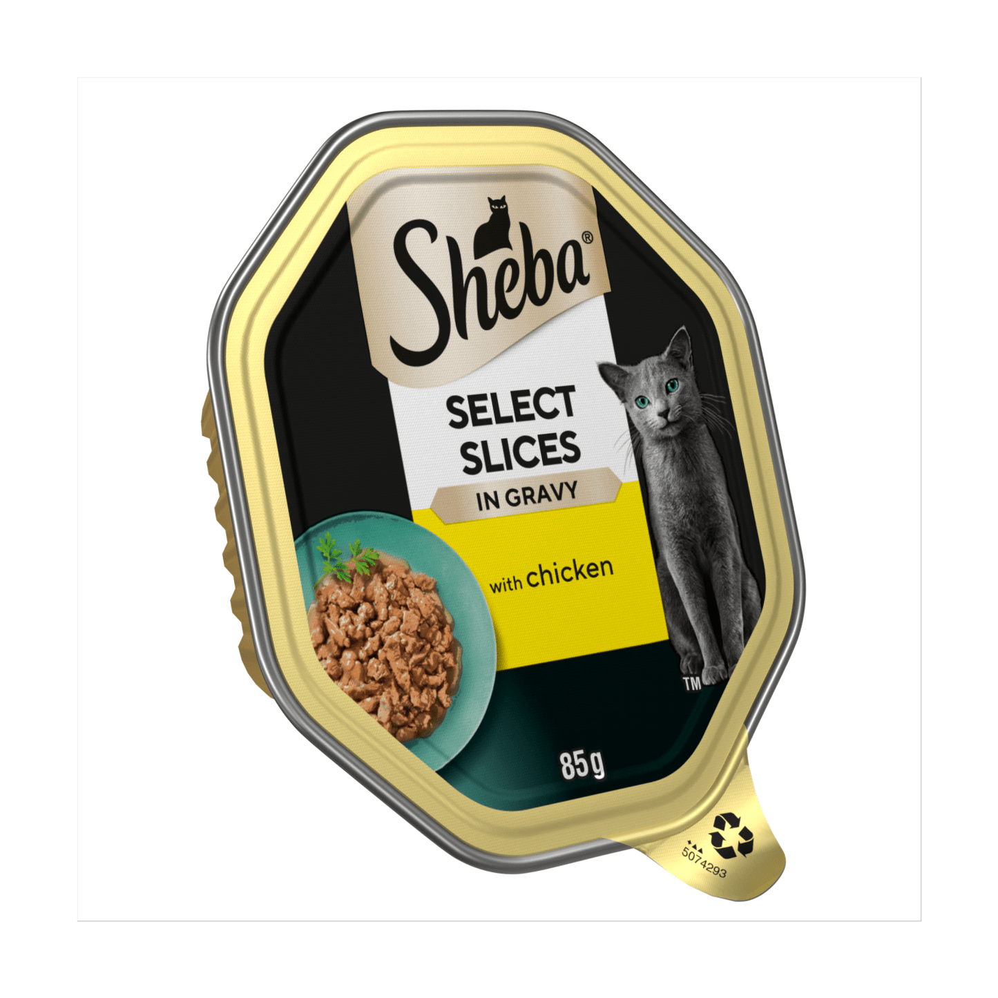 Sheba Select Slices Adult Cat Food Tray with Chicken in Gravy 85g - UK Food & Drink - 4008429070426