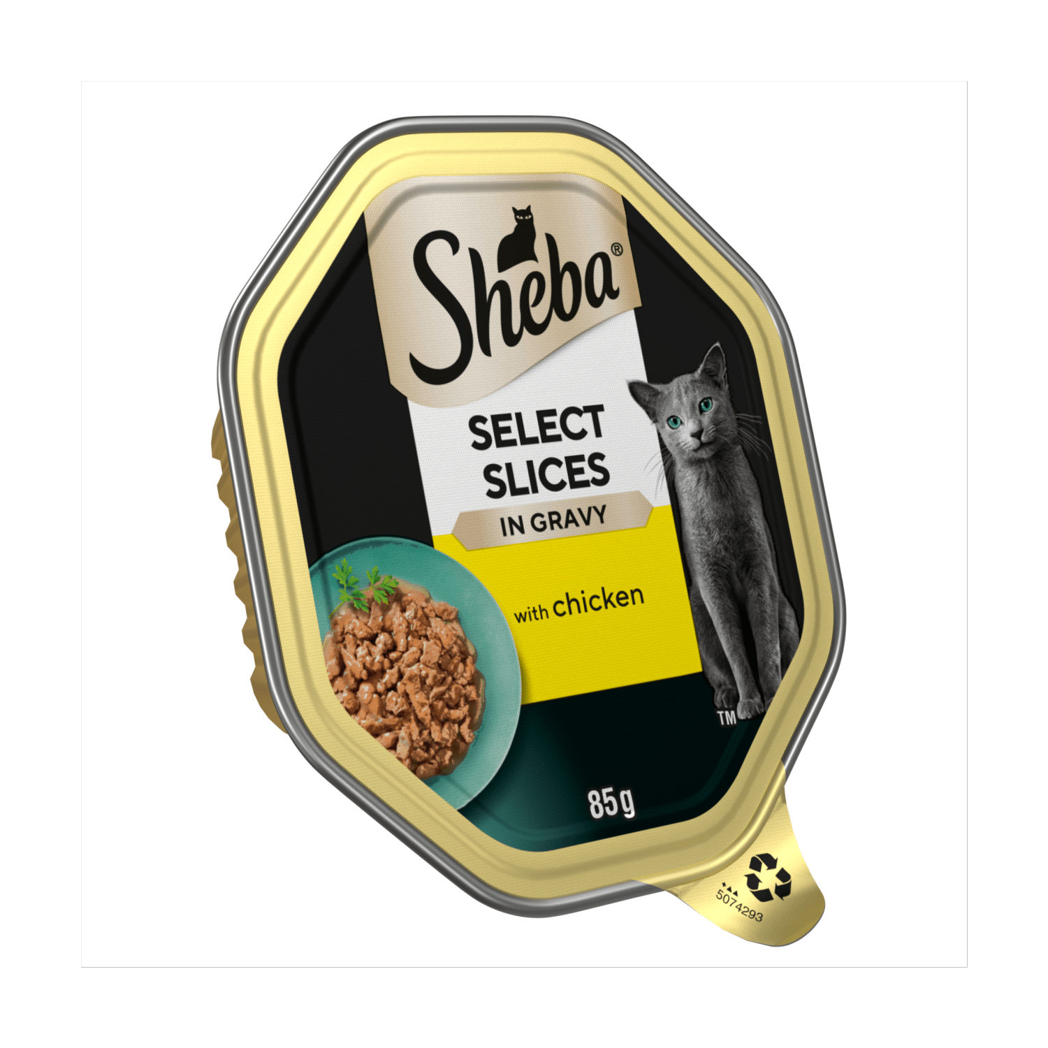 Sheba Select Slices Adult Cat Food Tray with Chicken in Gravy 85g - UK Food & Drink - 4008429070426