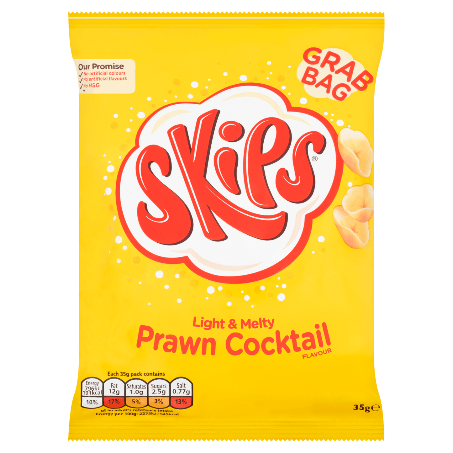 Skips Prawn Cocktail Flavour 35g - UK Food & Drink - 5000237138366