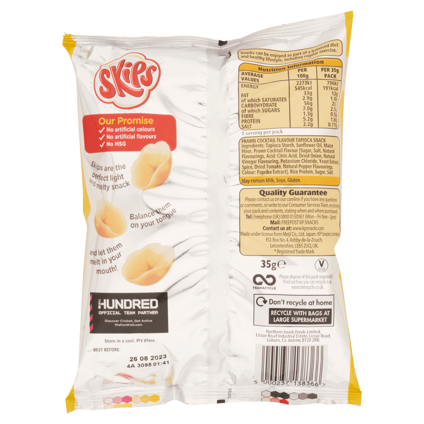 Skips Prawn Cocktail Flavour 35g - UK Food & Drink - 5000237138366