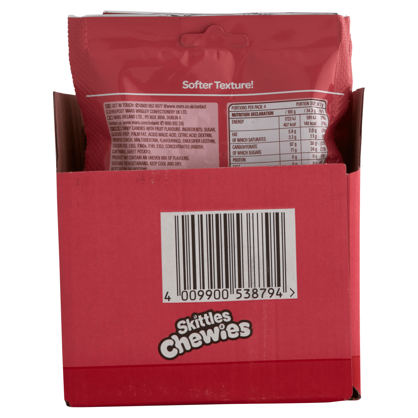 Skittles Chewies Fruits Pouch 137g - UK Food & Drink - 4009900538800
