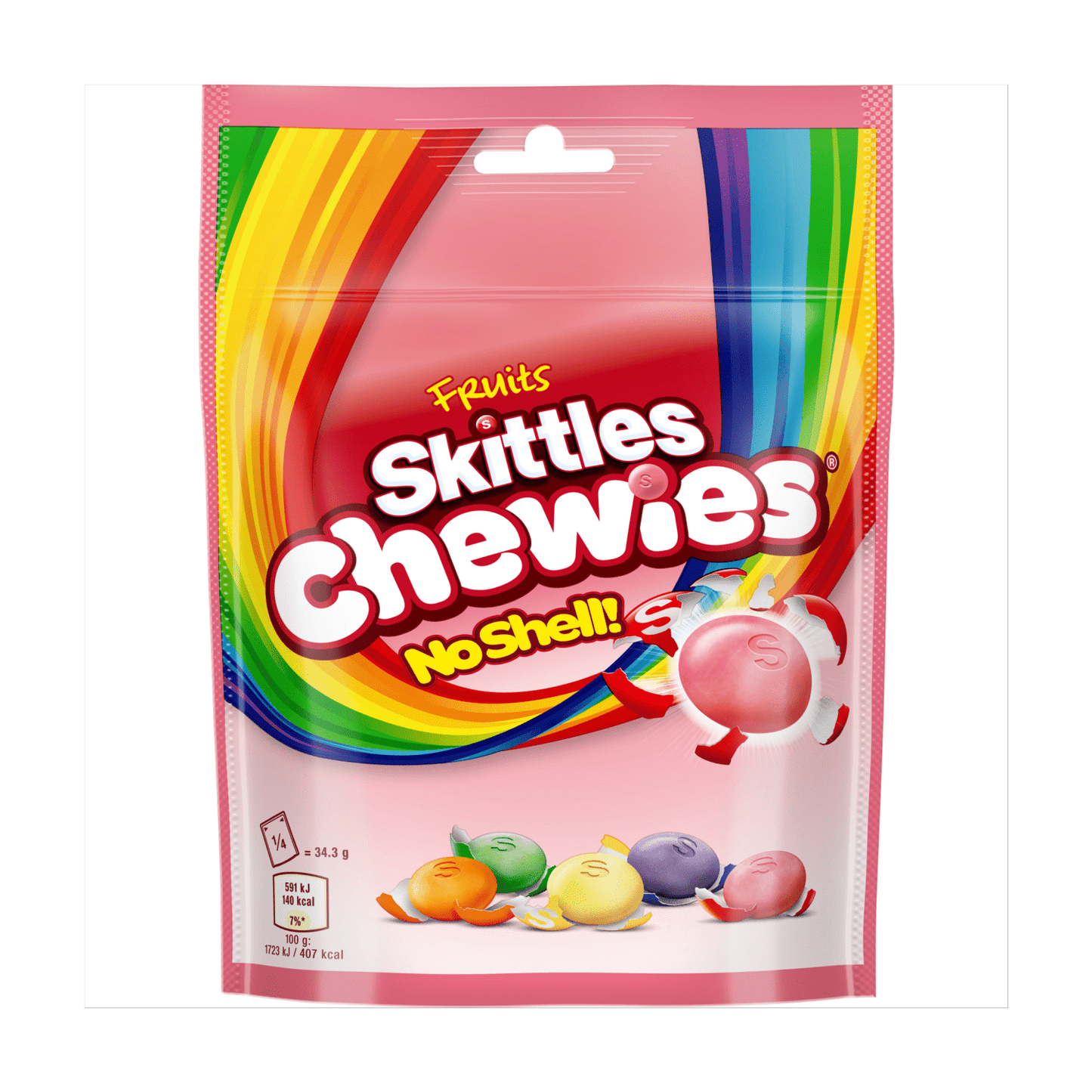 Skittles Chewies Fruits Pouch 137g - UK Food & Drink - 4009900538800