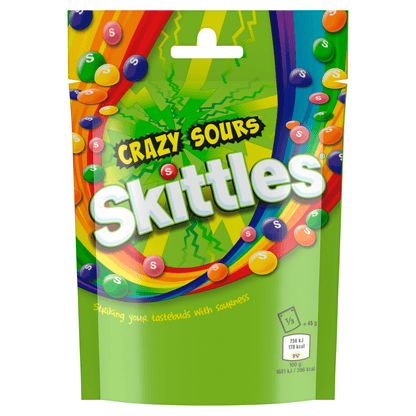 Skittles Crazy Sours 136g - UK Food & Drink - 4009900546102