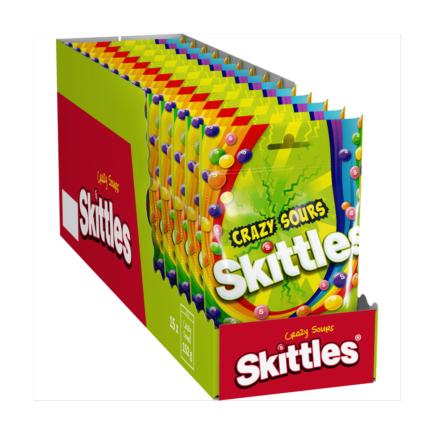 Skittles Crazy Sours 136g - UK Food & Drink - 4009900546102