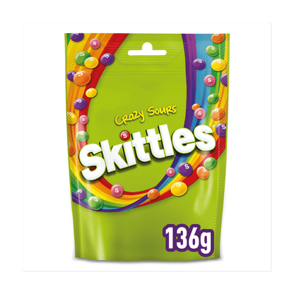 Skittles Crazy Sours 136g - UK Food & Drink - 4009900546102