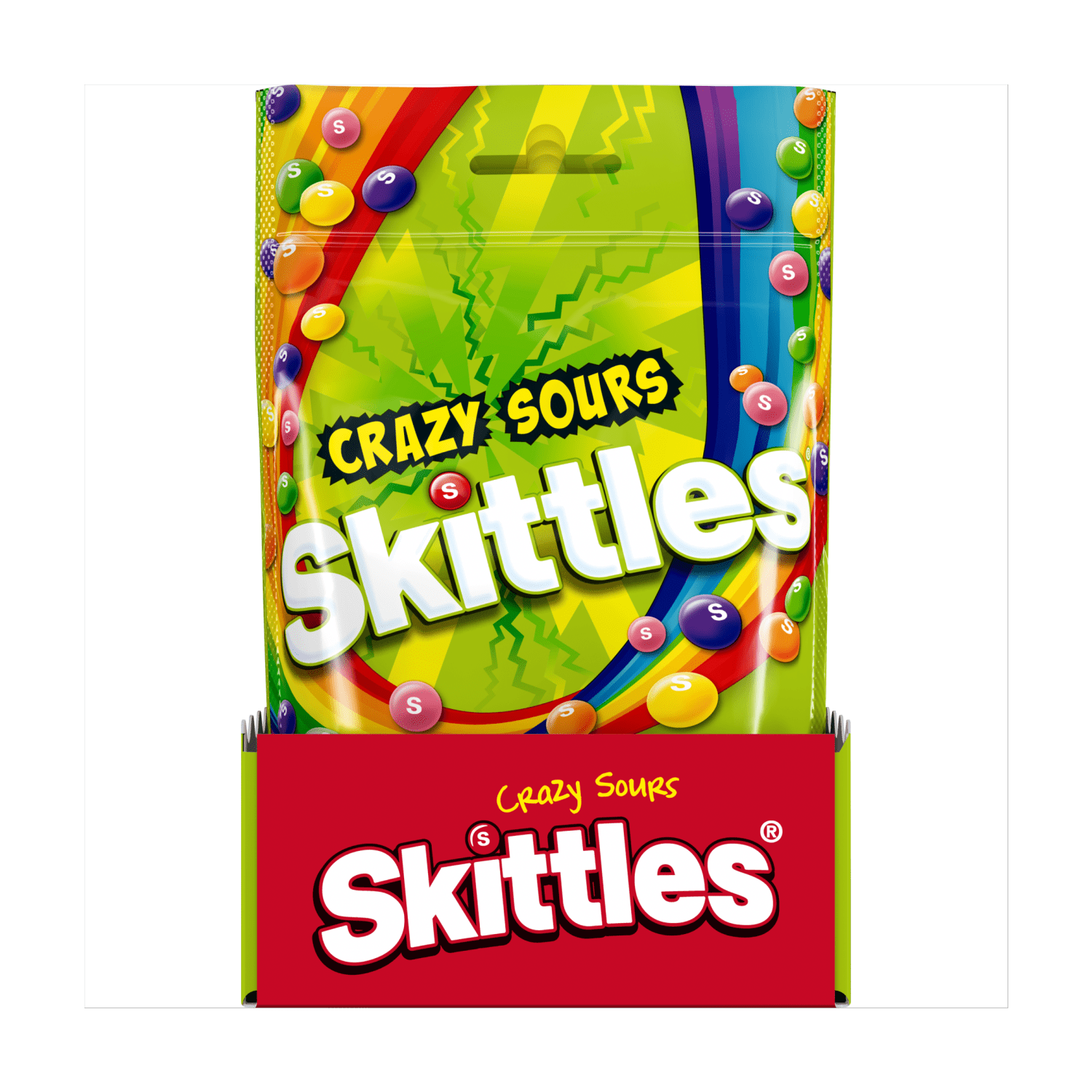Skittles Crazy Sours 136g - UK Food & Drink - 4009900546102