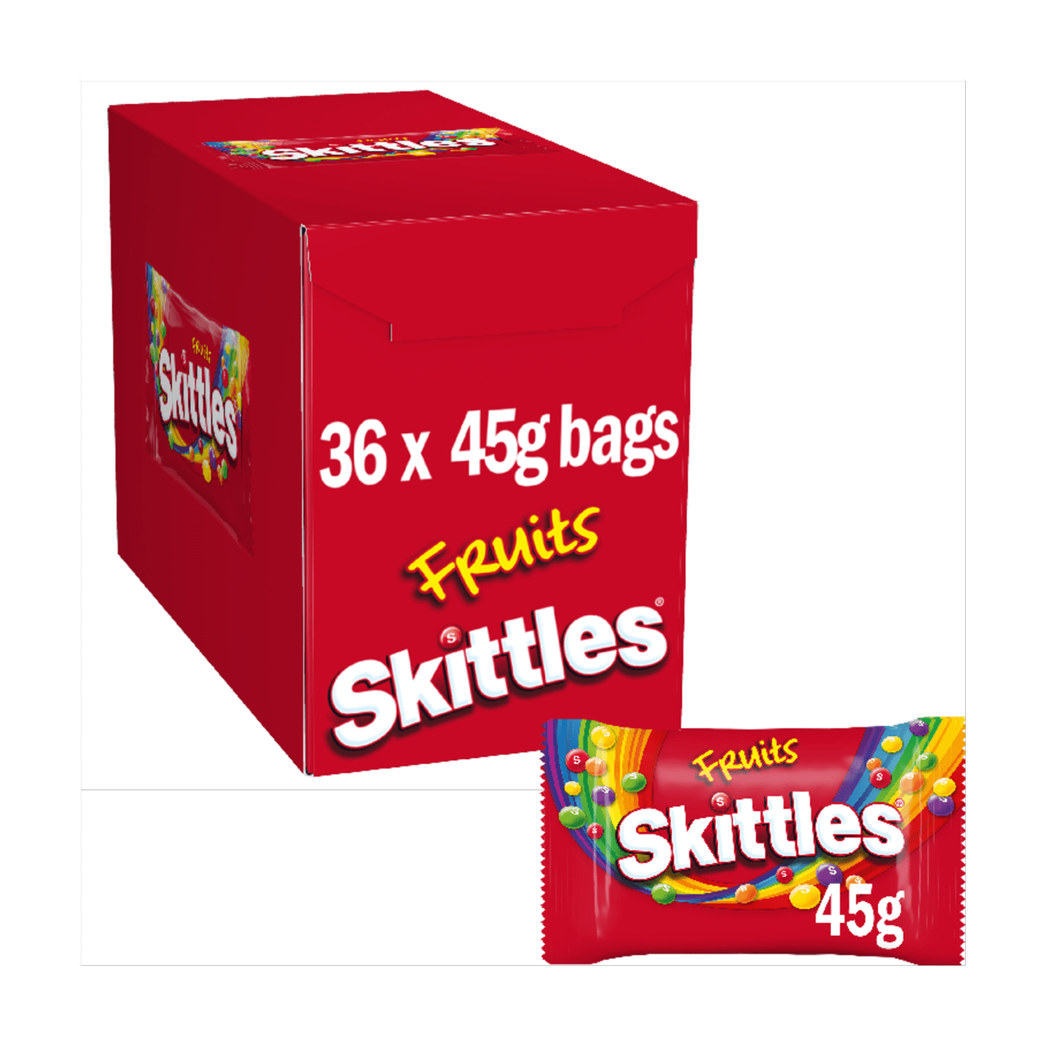 Skittles Fruits 45g - UK Food & Drink - 4009900522120