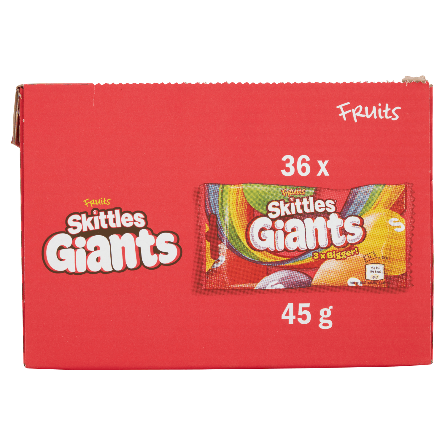 Skittles Giants Fruits Sweets Bag 45g - UK Food & Drink - 4009900534970