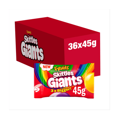 Skittles Giants Fruits Sweets Bag 45g - UK Food & Drink - 4009900534970