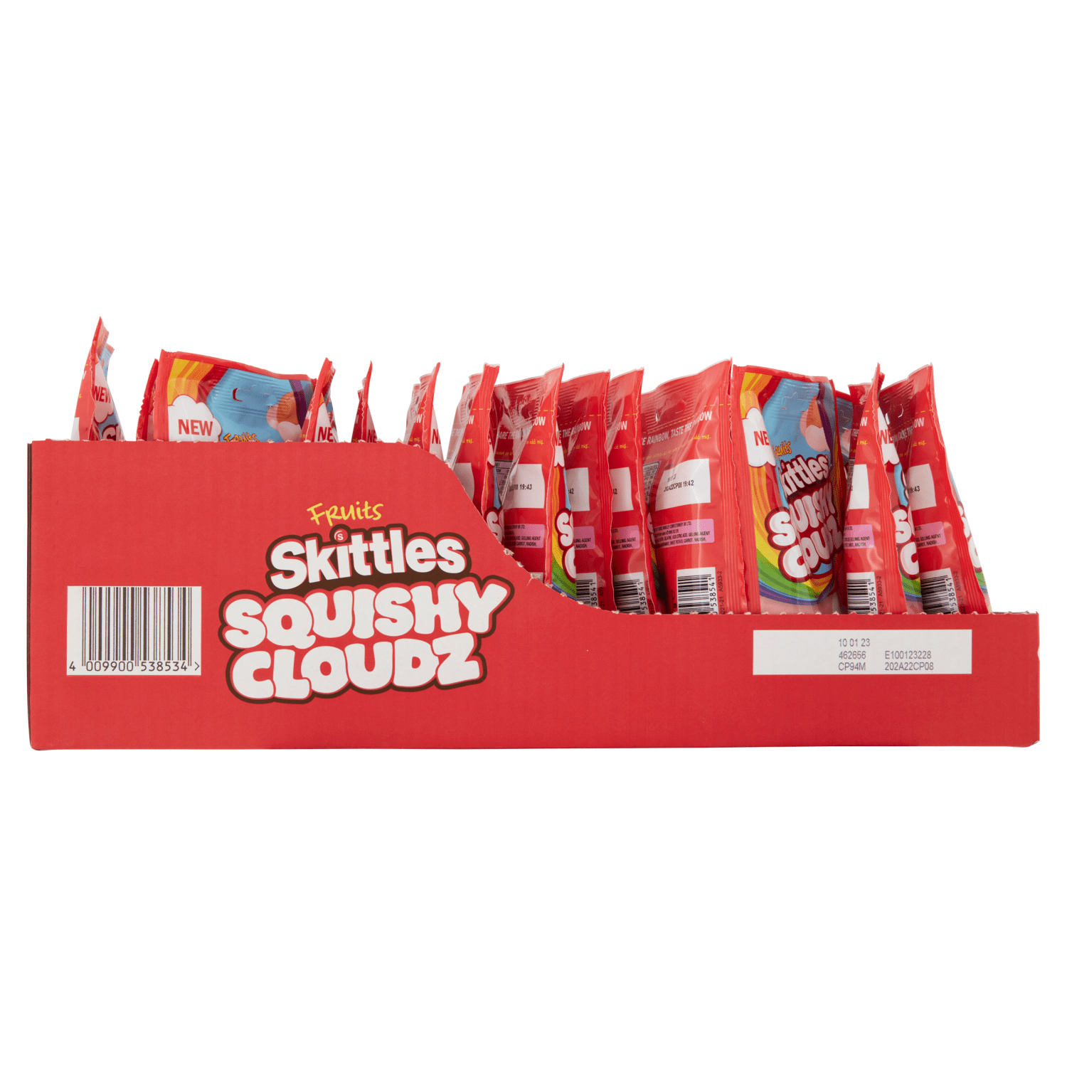 Skittles Squishy Cloudz Fruits Sweets Pouch Bag 94g - UK Food & Drink - 4009900538541