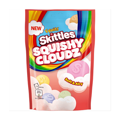 Skittles Squishy Cloudz Fruits Sweets Pouch Bag 94g - UK Food & Drink - 4009900538541