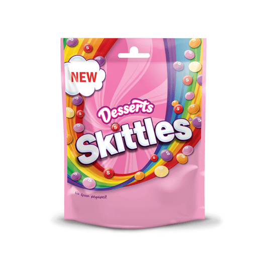 Skittles Vegan Sweets Dessert Flavoured Treat Bag 152g - UK Food & Drink - 4009900544788