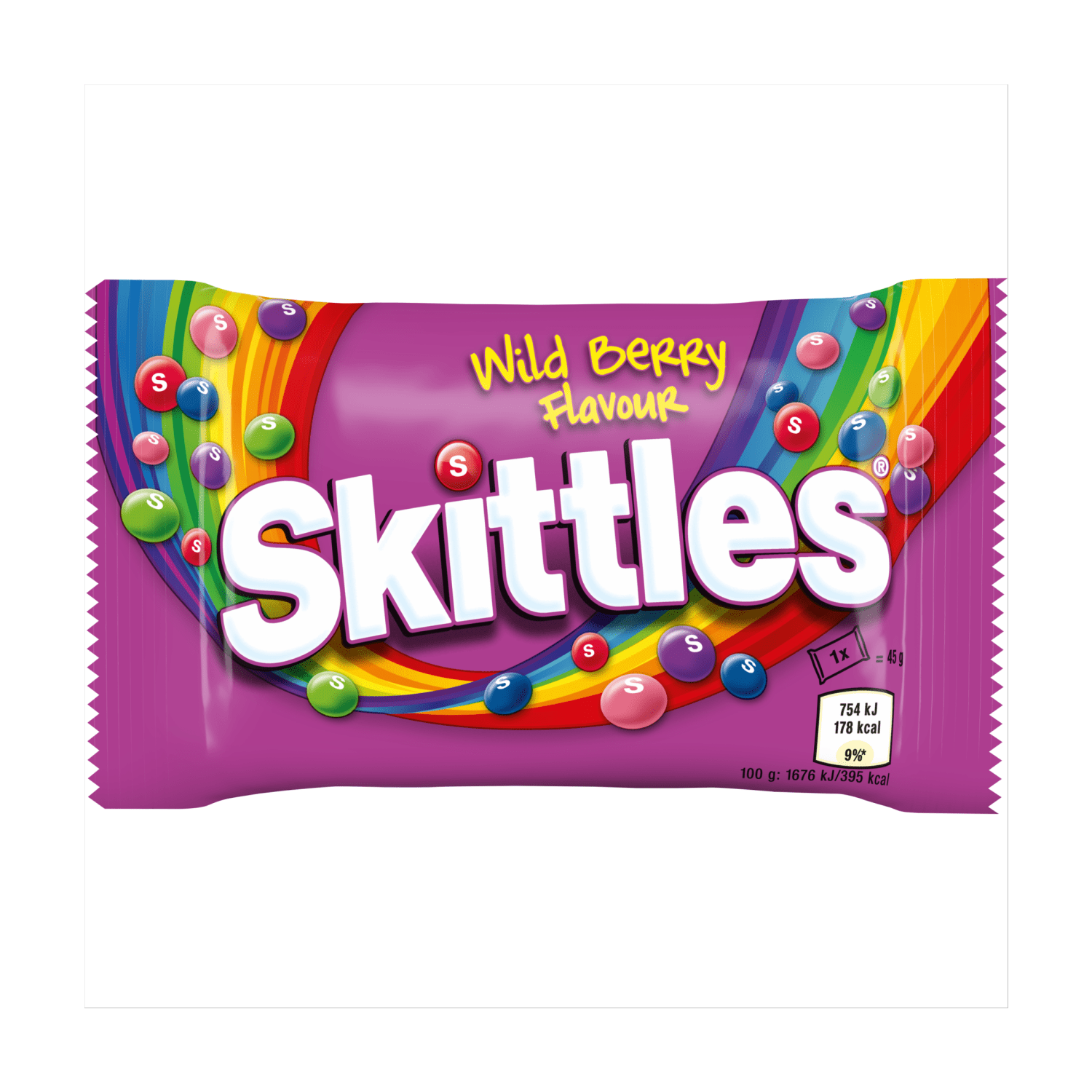 Skittles Wild Berry Flavour 45g - UK Food & Drink - 4009900522083